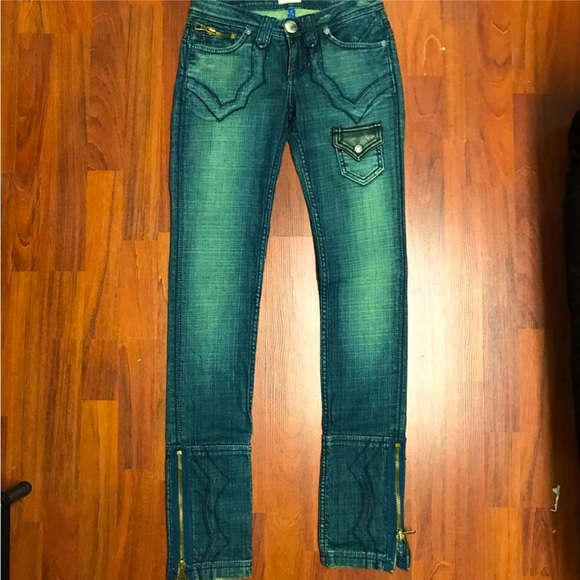 Antik Denim Denim - Antik blackout jeans size 26 zippers